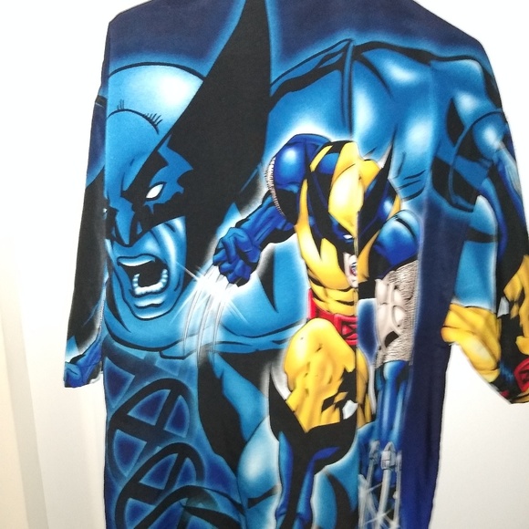 Vintage Wolverine Marvel Comics Button Down - Picture 2 of 3